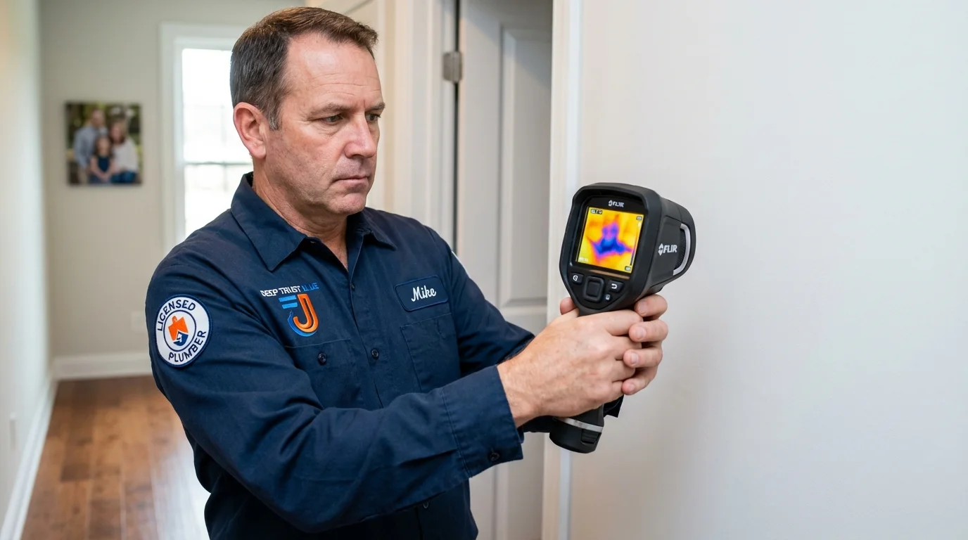 Thermal imaging leak detection by Johns Plumbing LLC in Lakeside